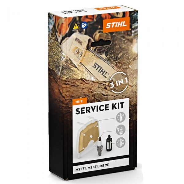 SERVICE KIT FILTRO ARIA/MISCELA CANDELA MOTOSEGA MS 171/181/211