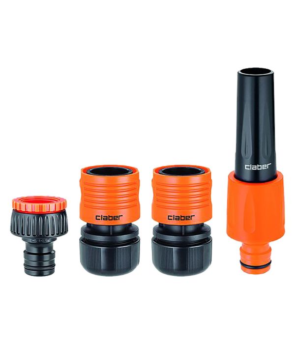 SET IRRIGAZIONE KIT MAXI FLOW 3/4 PZ.4(PISTOLA,PRESA,2 RACCOR)CLABER