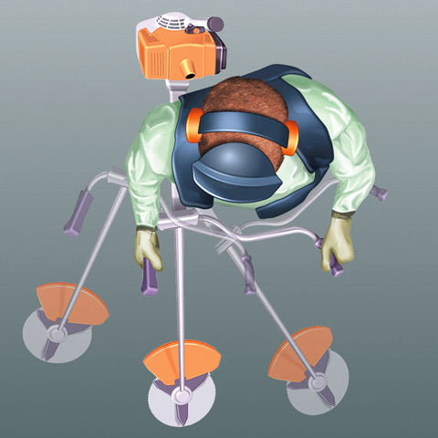 Impugnatura a due mani
Il manubrio per falciatura, insieme con la doppia tracolla comfort, permette un movimento di falciatura uniforme e non affaticante, consentendo quindi una guida ergonomica dell'attrezzo.