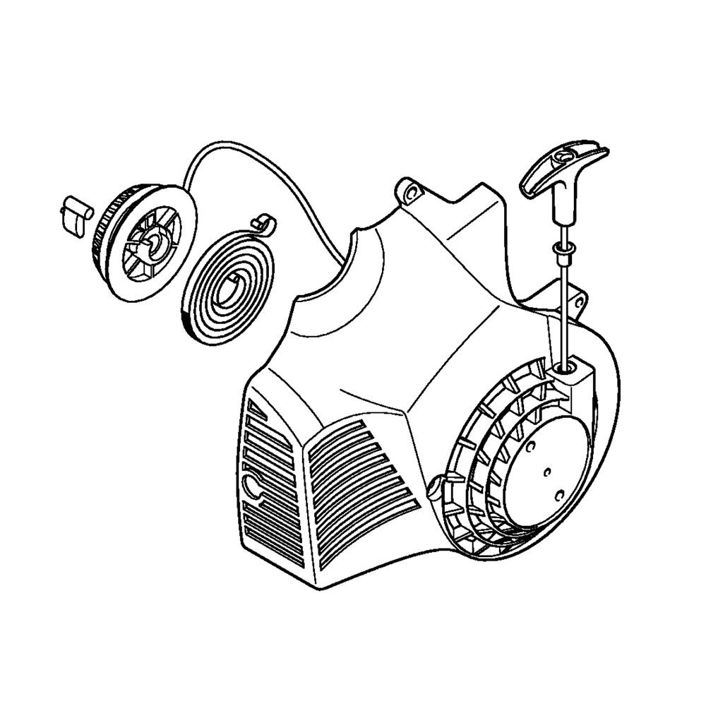 Puleggia avviamento per motosega MS180-181-192-193-170 hs 45 Stihl