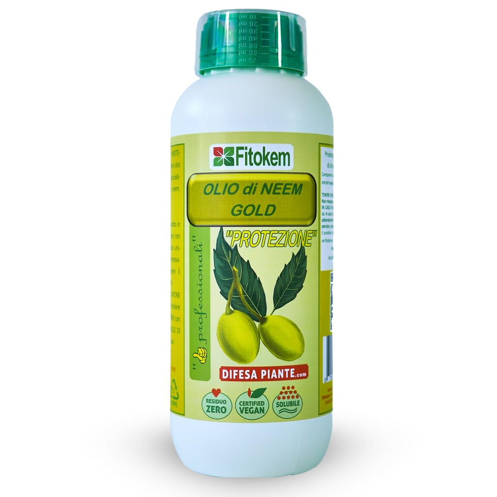 OLIO DI NEEM GOLD DA 1 LT.CON ZEOLITE CHABASITE FITOKEM