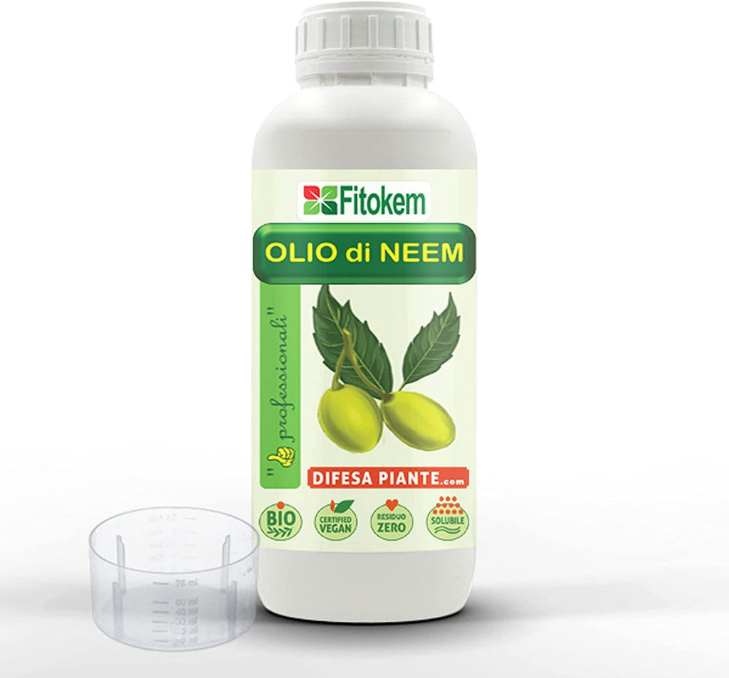 OLIO DI NEEM  DA 1 LITRO FITOKEM CON TAPPO DOSATORE