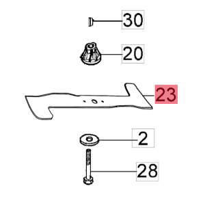 LAMA MULCHING PER RASAPRATO G48PK-TK OLEOMAC
