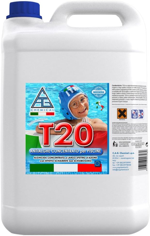 ALGHICIDA ALGASTOP CONCENTRATO DA 10 LITRI NON SCHIUMOSO CHEMICAL