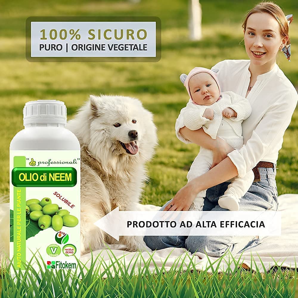 OLIO DI NEEM  DA 1 LITRO FITOKEM CON TAPPO DOSATORE