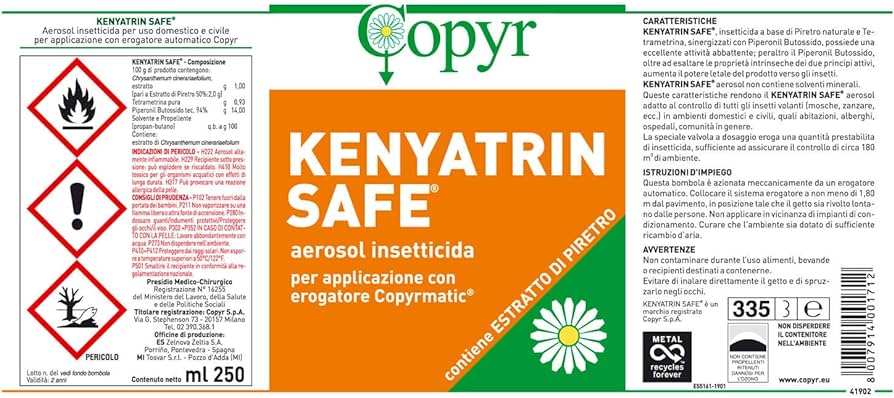 BOMBOLETTA KENYATRIN SAFE DA 250 ML.