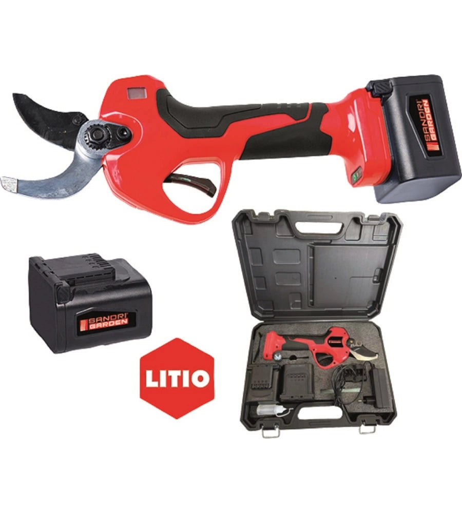 FORBICE BATTERIA SG-FP 4000 DIAM.40 MM CON 2 BATTERIE SANDRI GARDEN
