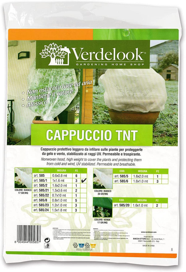 CAPPUCCIO TNT BIANCO GR.17 1,6X2.0 VERDELOOK(3 pezzi)