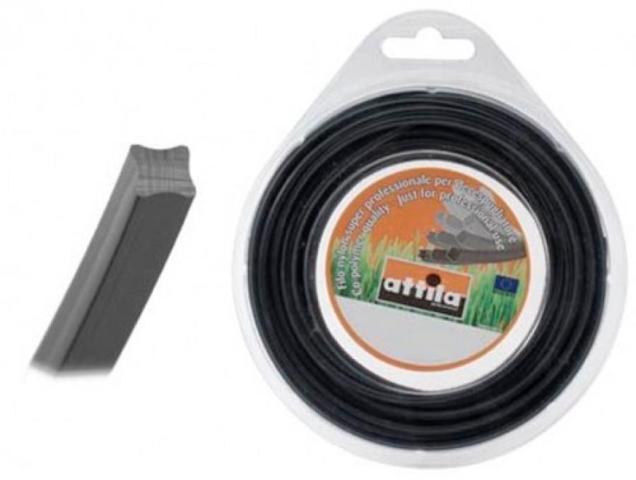 FILO DECESPUGLIATORE ATTILA 4.4 QUADRO MT.15 NERO