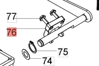 FORCELLA INTERNA COMANDO FRIZIONE PER MOTOZAPPA NIBBI 115/S OLEOMAC