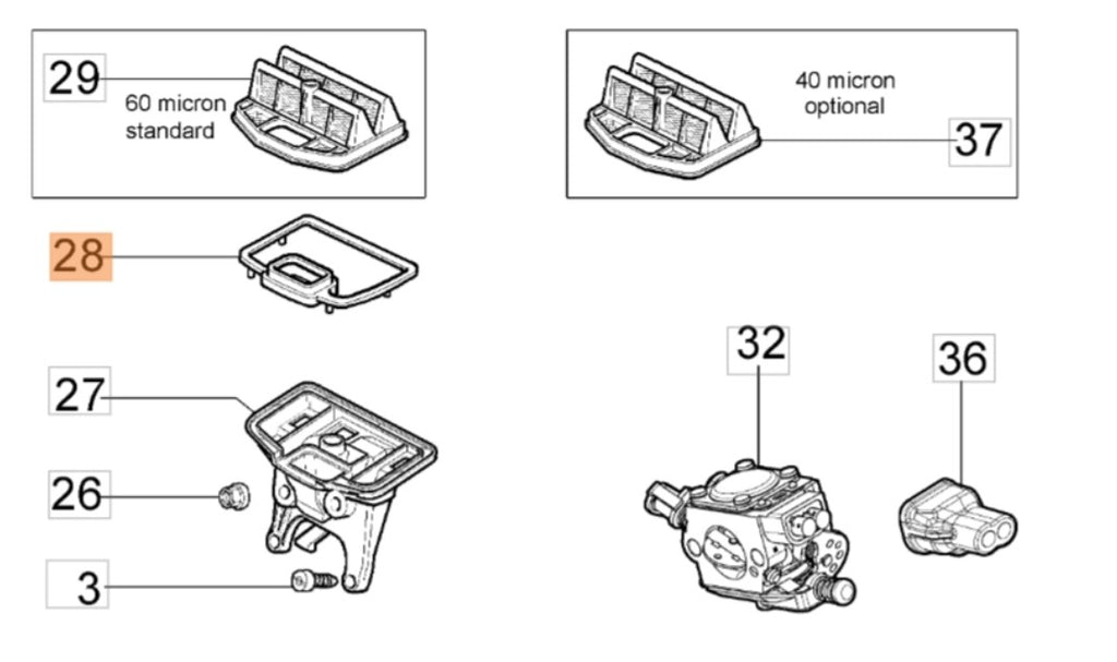Guarnizione ricambio motosega 936-940 Oleomac