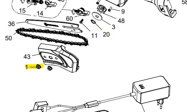 DADO ESAGONALE M6 FLANGIATO PER POTATORE T-FOX/REX CAMPAGNOLA
