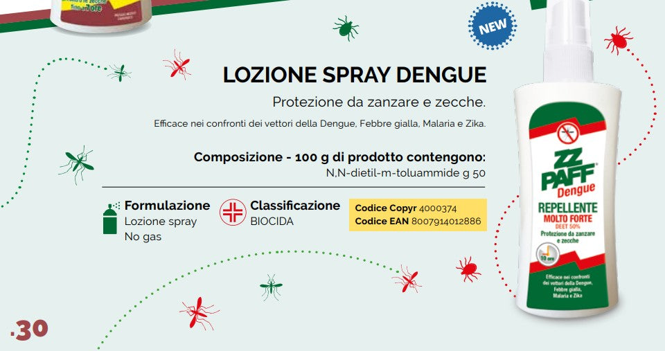 LOZIONE REPELLENTE ZZ PAFF MOLTO FORTE 75 ML.