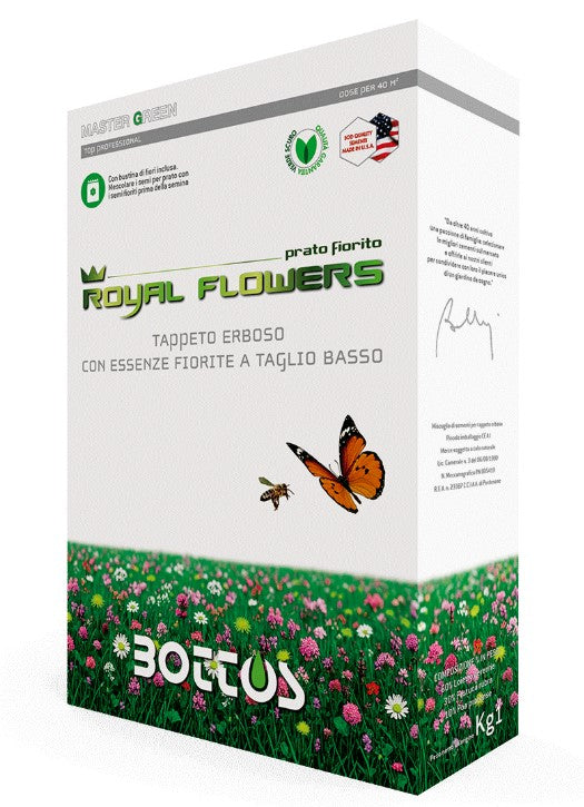 SEMI PRATO MASTER GREEN ROYAL FLOWERS 5KG. BOTTOS
