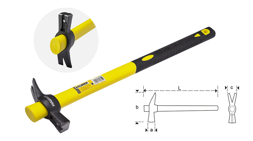 MARTELLO CARPENTIERE MAURER 400 GR. 500 MM MAGNETIC