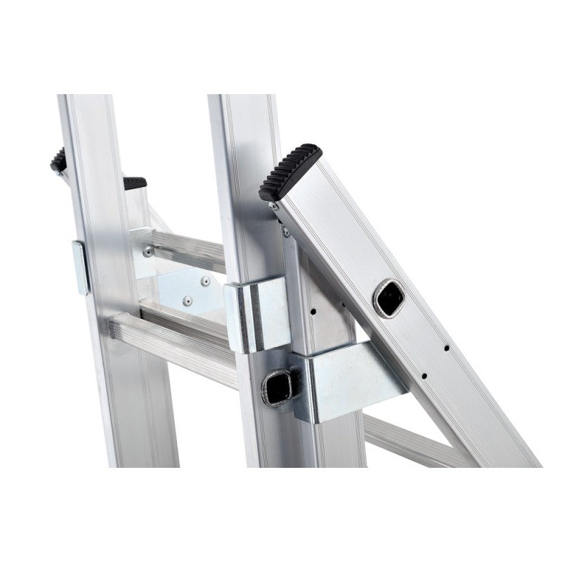 SCALA IN ALLUMINIO TRASFORMABILE TRIPLA AL 420 PORTATA 150 KG GIERRE
