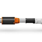 Albero telescopico di nuova concezione
Possibilità di regolare facilmente la lunghezza dell'albero da 2,60 m a 3,30 m. Elevata ergonomia e rigidità dell'albero per proteggere da torsioni e deflessioni.