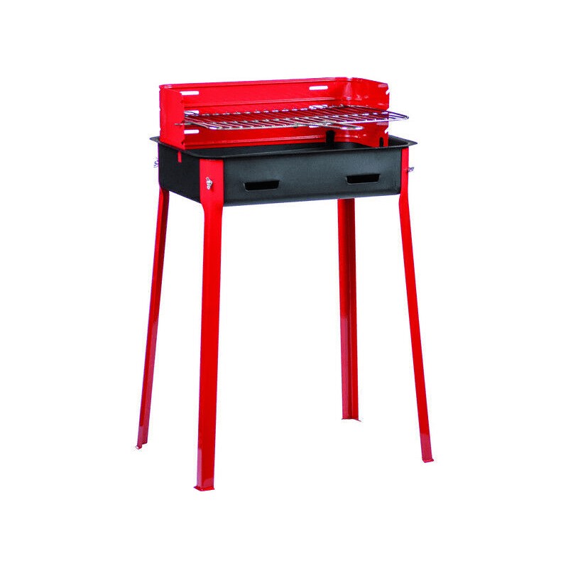 BARBECUE MEDIO IN ACCIAIO VERNICIATO CON GRIGLIA 30X45CM F.D.
