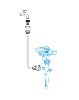 IRRIGATORE PUNTALE SPIT 1 PLASTICA CON PUNTALE GF