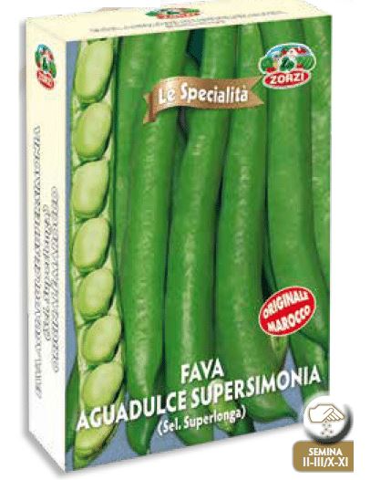 SEMI FAVA SUPER AQUADULCE ZORZI DA 500 GR.