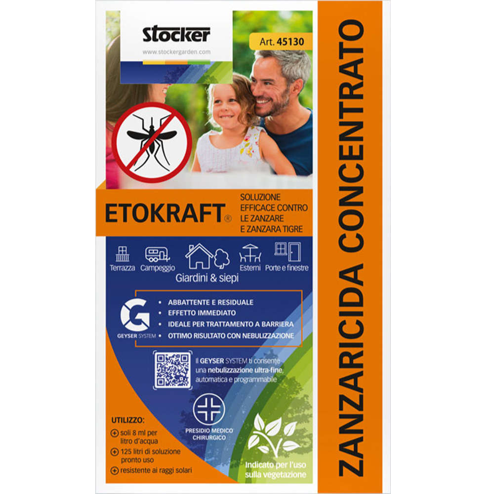 ETOKRAFT ZANZARICIDA ANTI-ZANZARA 1 LT.PMC STOCKER