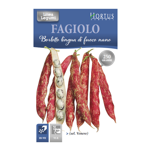 FAGIOLO BORLOTTO LINGUA DI FUOCO NANO HORTUS