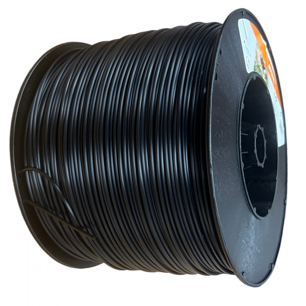 BOBINA FILO DECESPUGLIATORE DIAMETRO 3.3 TONDO NERO DA 573 MT.