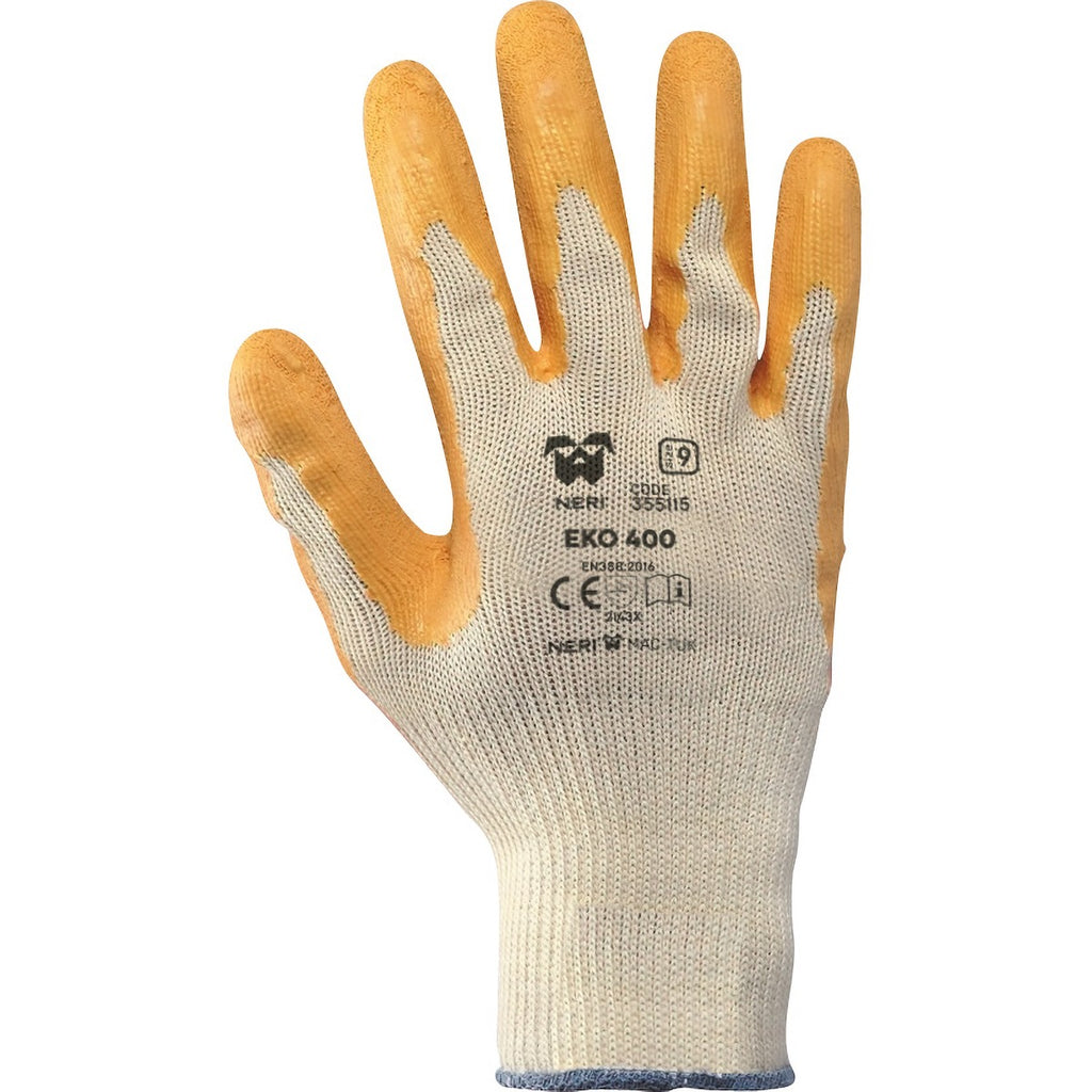 GUANTI ARANCIO/GIALLO TG.10 NERI/ISSA