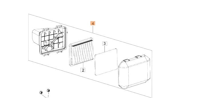 FILTRO ARIA KIT RICAMBIO RASAPRATO G44/48/53 OLEOMAC
