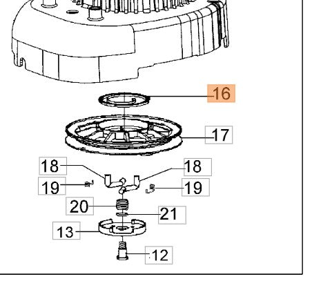 MOLLA AVVIAMENTO RICAMBIO PER RASAPRATO OLEOMAC