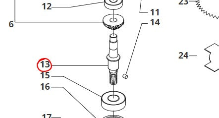 ALBERINO COPPIA CONICA PER D.27 PER DECESPUGLIATORE 34/43 BLUE BIRD