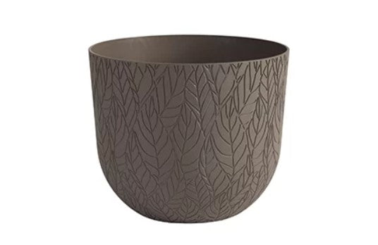 VASO LEAF MOOD BEIGE SCURO CM.30