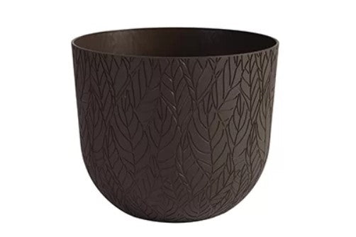 VASO LEAF MOOD MARRONE CAFFE' CM.30