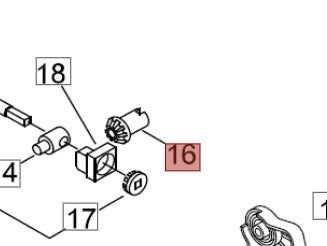 INGRANAGGIO TENDICATENA PER MOTOSEGA 320 TS SHINDAIWA ECHO
