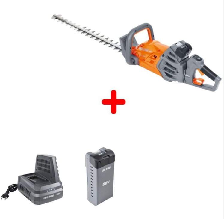 TAGLIASIEPI KIT HCI 560+1XBATT.2.5 AH+CRG 56V 600MM PASSO 35 OLEOMAC