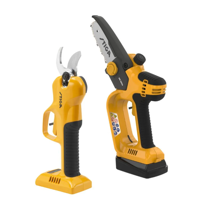 KIT CESOIA E SEGA DA POTATURA  A BATTERIA SP 100E  STIGA