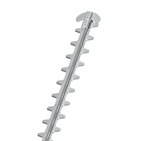 Regolazione rapida della lama
L'apparato lama può essere regolato da -45 ° a 70 ° a seconda delle esigenze e può essere ripiegato e bloccato in posizione parallela all'albero per il trasporto.