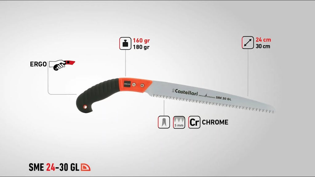SEGHETTO SEGACCIO CON FODERO SME 30GL LAMA CM.30 CASTELLARI