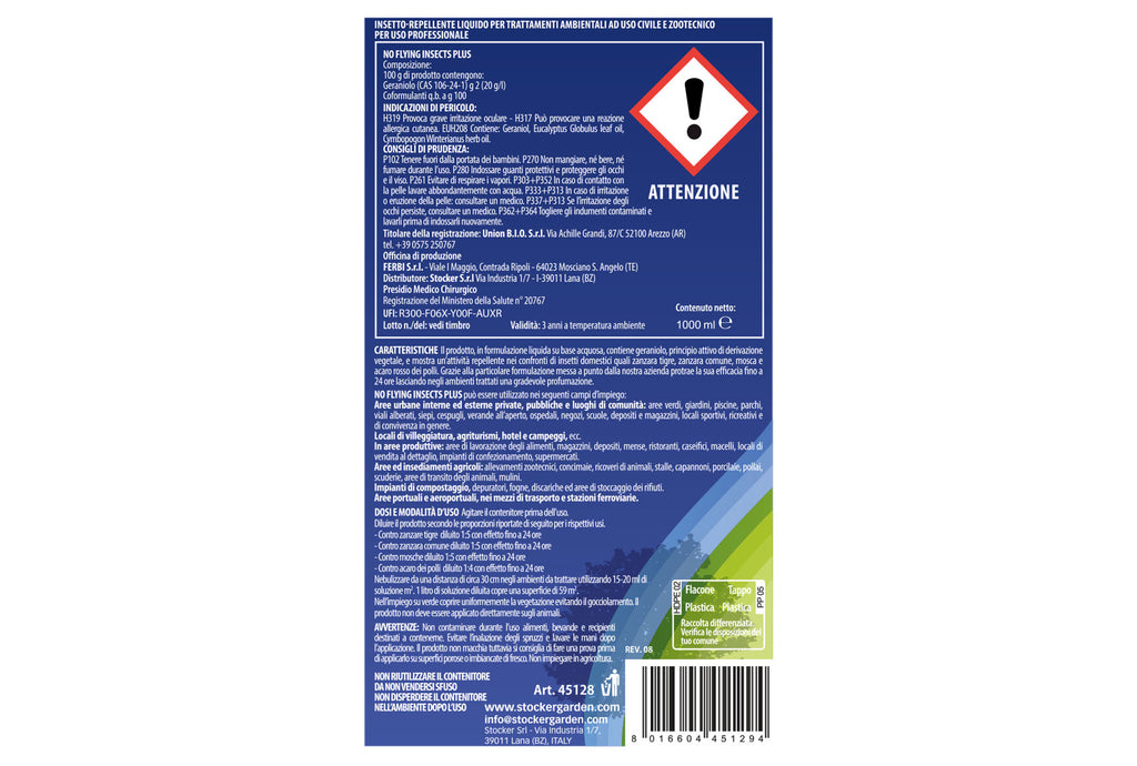 NEBUZAN REPELLENTE ANTI-ZANZARE 1 LT. PMC STOCKER
