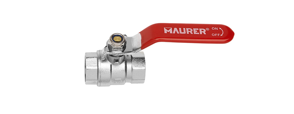 VALVOLA A SFERA CON LEVA 1" F/F MAURER