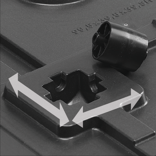 CASSETTA KEBE GREENER CM.100 CON RISEVA ACQUA E RUOTE COLORE BIANCO