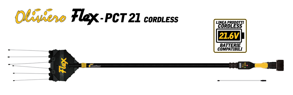 ABBACCHIATORE A BATTERIA OLIVIERO FLEX PCT PREMIUM CORDLESS 235-335