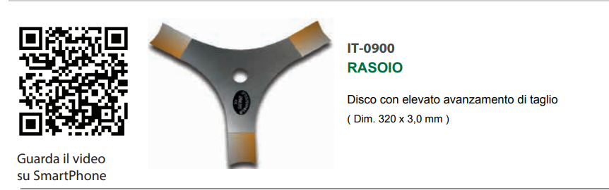 DISCO RASOIO DI.320X3.0MM JOANS