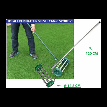 RULLO AERATORE PROFESSIONALE SU RUOTE BURG CILLI