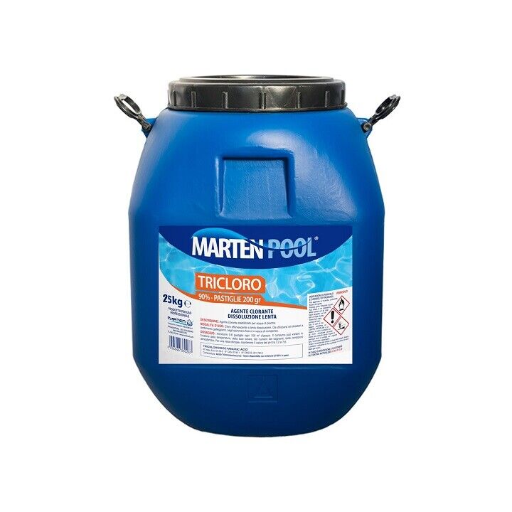 TRICLORO 90% PASTIGLIE 200 GR. DA KG.25 MARTEN