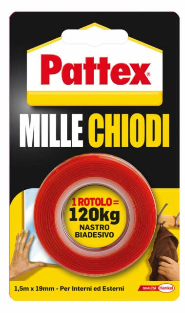 NASTRO BIOADESIVO MILLECHIODI PATTEX 19MM X1.5MT