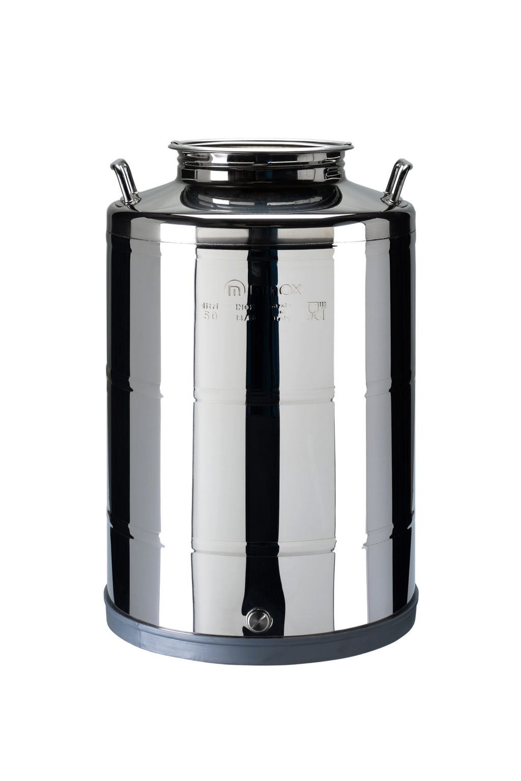 BIDONE OLIO 25LT. INOX CON PREDISPOSIZIONE RUBINETTO
