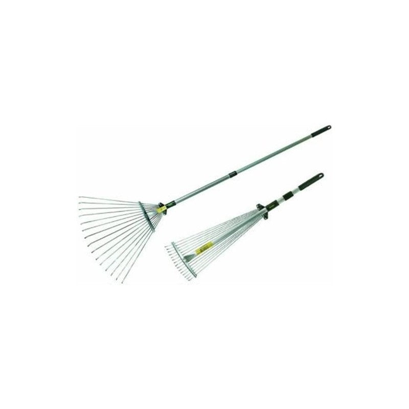 SCOPA RACCOGLIFOGLIE CON MANICO TELESCOPICO 75-150CM VIGOR