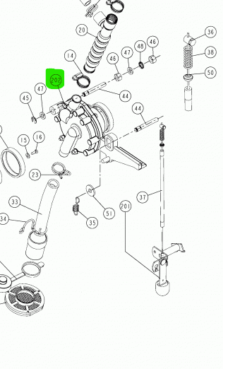 POMPA ACQUA CON ASOLA COMPLETA RICAMBIO ATOMIZZATORE CIFARELLI