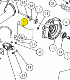 SCHERMO ARIA ALLUMINIO CON GUARNIZIONI PER ATOMIZZATORE CIFARELLI